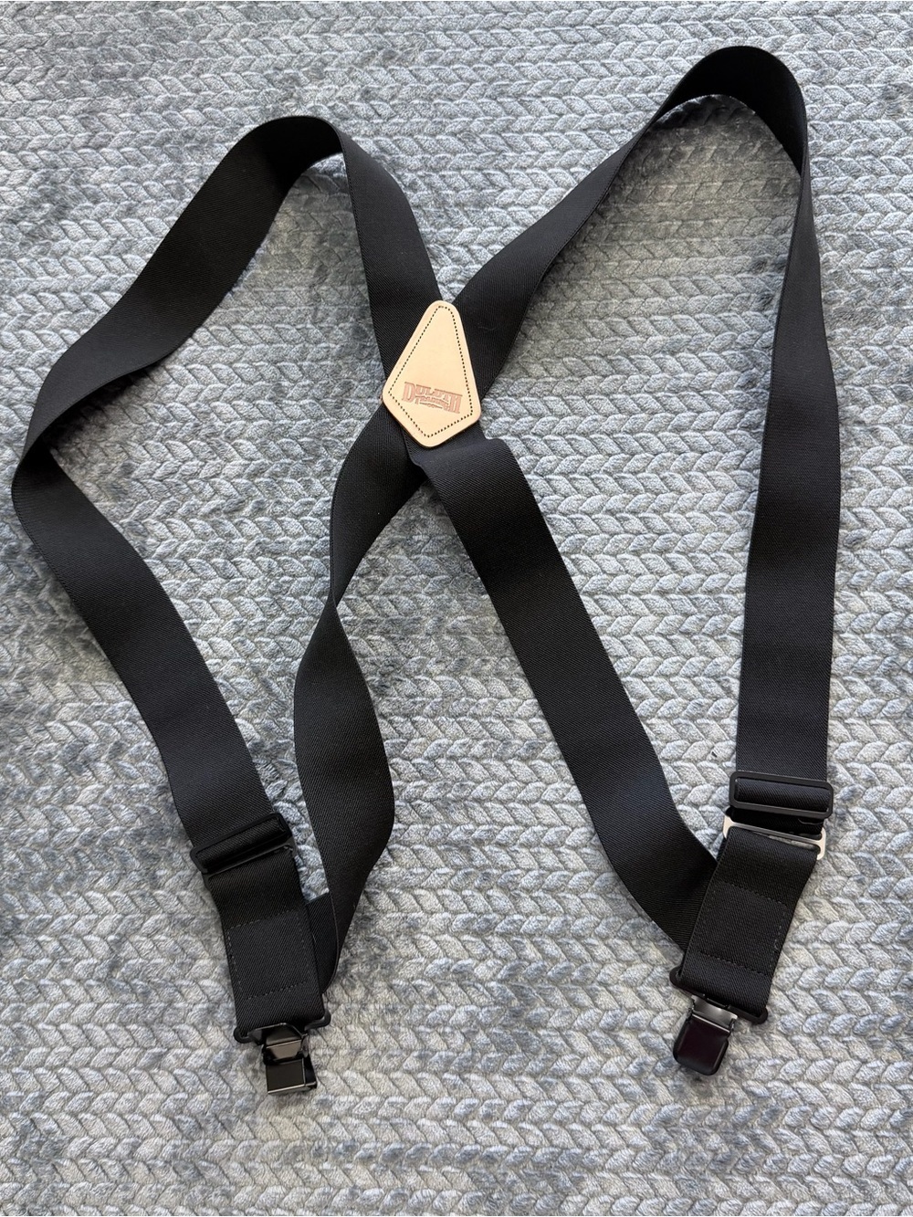 Duluth Trading Co. Men's Heavy-Duty Black Elastic Work Suspenders OS